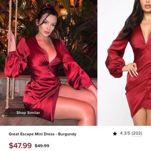Fashion Nova Plus Size Long Sleeve Dress